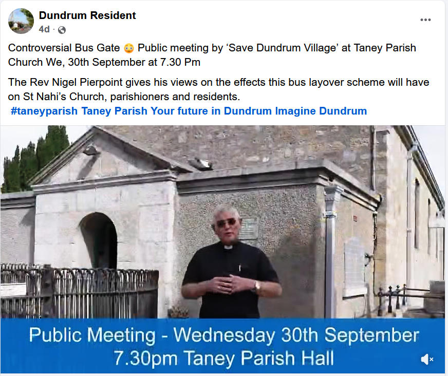 Dundrum Bus Layover Protest Meeting