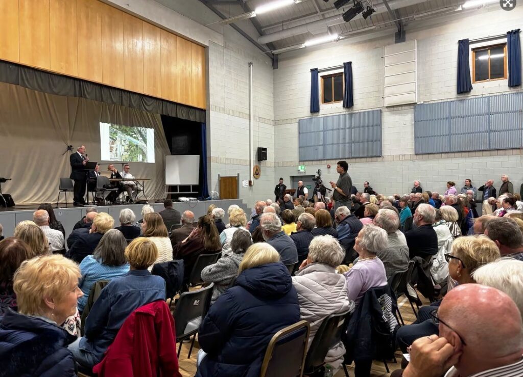 Dundrum Bus Layover community meeting in Taney Parish Hall